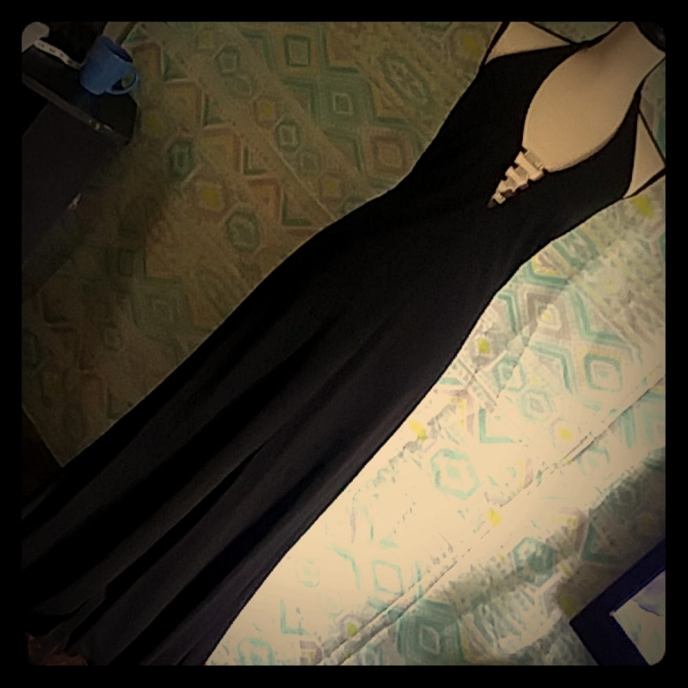 Morgan and co. Full length Large Black Dress